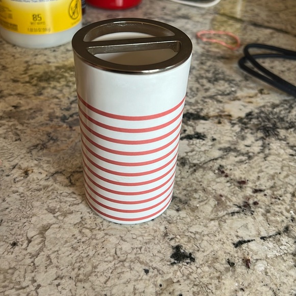 Kate Spade New York striped brush holder - Picture 1 of 3